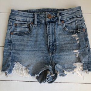 American Eagle AE Curvy High-Waisted Short Short Size 00